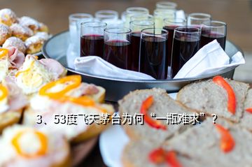 3、53度飛天茅臺為何“一瓶難求”？