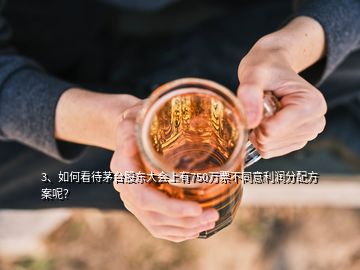 3、如何看待茅臺股東大會上有750萬票不同意利潤分配方案呢？