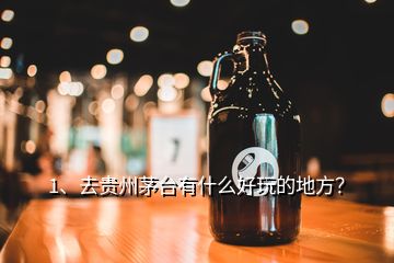 1、去貴州茅臺有什么好玩的地方？