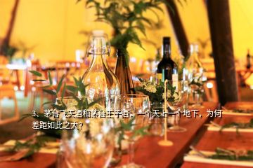 3、茅臺(tái)飛天酒和茅臺(tái)王子酒，一個(gè)天上一個(gè)地下，為何差距如此之大？