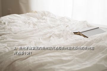 3、貴州茅臺集團的貴州迎賓酒和貴州迎賓股份的貴州迎賓酒哪個好？