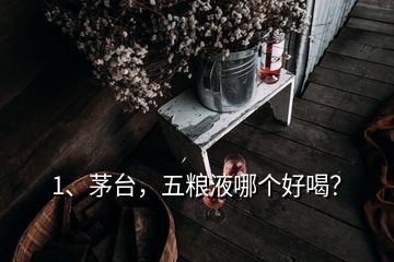 1、茅臺(tái)，五糧液哪個(gè)好喝？