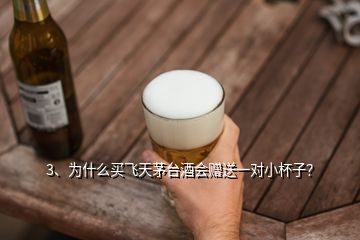 3、為什么買飛天茅臺(tái)酒會(huì)贈(zèng)送一對(duì)小杯子？