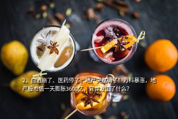 2、白酒崩了、醫(yī)藥停了，地產(chǎn)突然嗨了！萬(wàn)科暴漲，地產(chǎn)股市值一天膨脹3600億，究竟發(fā)生了什么？