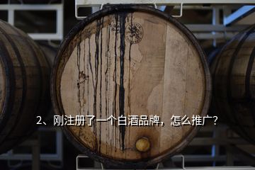 2、剛注冊了一個白酒品牌，怎么推廣？