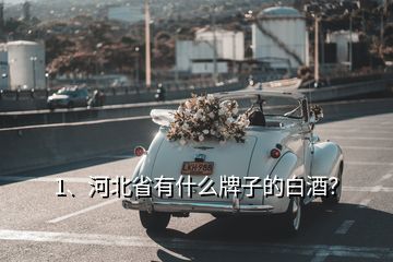 1、河北省有什么牌子的白酒？