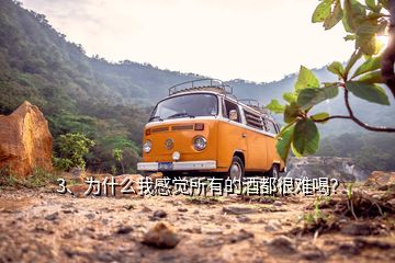 3、為什么我感覺所有的酒都很難喝？