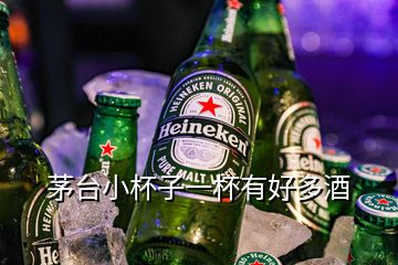 茅臺(tái)小杯子一杯有好多酒