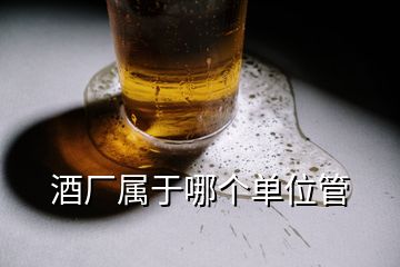 酒廠屬于哪個單位管