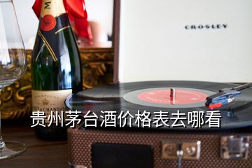 貴州茅臺酒價格表去哪看