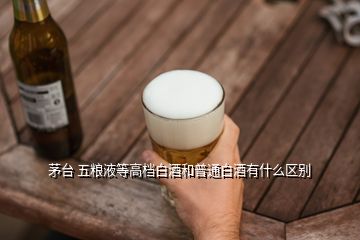 茅臺 五糧液等高檔白酒和普通白酒有什么區(qū)別