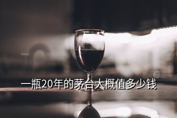 一瓶20年的茅臺(tái)大概值多少錢