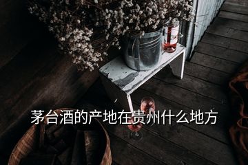 茅臺酒的產(chǎn)地在貴州什么地方