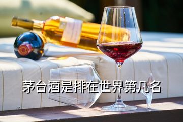 茅臺(tái)酒是排在世界第幾名