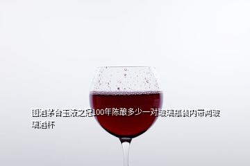 國酒茅臺玉液之冠100年陳釀多少一對玻璃瓶裝內(nèi)帶兩玻璃酒杯