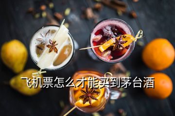 飛機(jī)票怎么才能買(mǎi)到茅臺(tái)酒