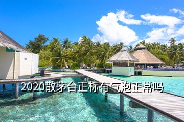 2020散茅臺正標(biāo)有氣泡正常嗎