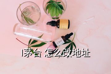 I茅臺(tái) 怎么改地址