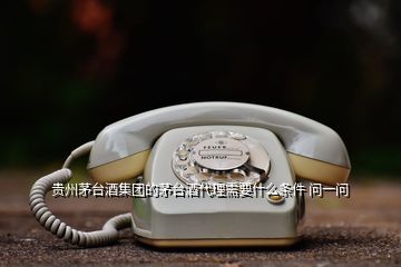 貴州茅臺酒集團的茅臺酒代理需要什么條件 問一問