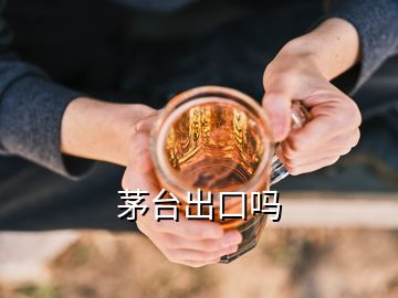 茅臺(tái)出口嗎