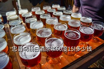 忠縣烏楊白酒原漿60度15l多少錢