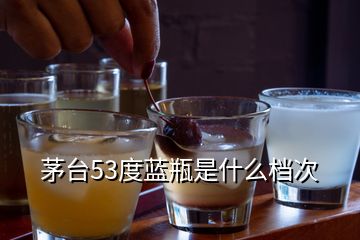 茅臺(tái)53度藍(lán)瓶是什么檔次