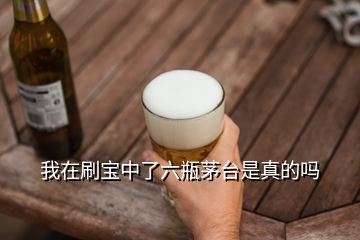 我在刷寶中了六瓶茅臺是真的嗎