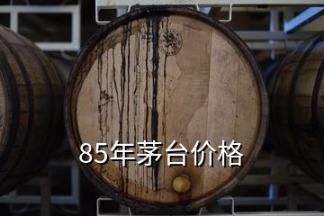 85年茅臺價格