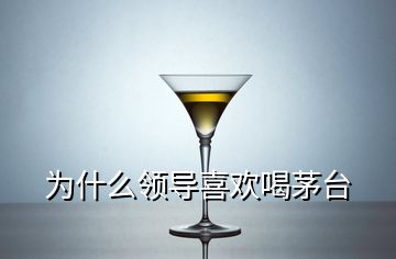 為什么領(lǐng)導喜歡喝茅臺