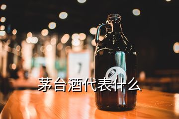 茅臺(tái)酒代表什么