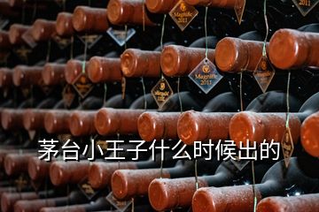 茅臺小王子什么時(shí)候出的