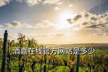 酒嘉在線官方網(wǎng)站是多少