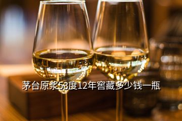 茅臺原漿53度12年窖藏多少錢一瓶