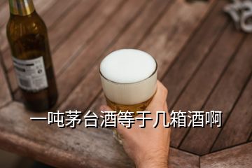 一噸茅臺酒等于幾箱酒啊