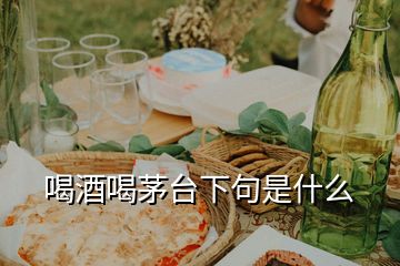 喝酒喝茅臺(tái)下句是什么