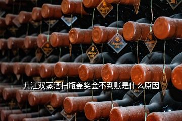 九江雙蒸酒掃瓶蓋獎(jiǎng)金不到賬是什么原因