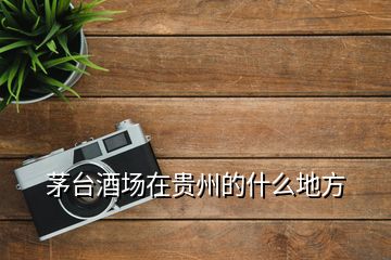 茅臺(tái)酒場(chǎng)在貴州的什么地方