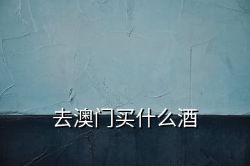 去澳門(mén)買(mǎi)什么酒