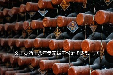 文王貢酒十八年專家級年份酒多少錢一瓶