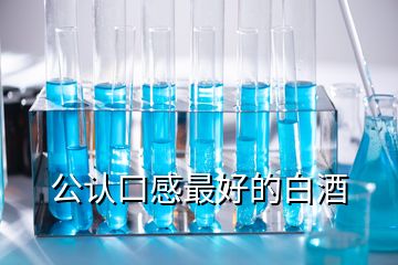 公認(rèn)口感最好的白酒