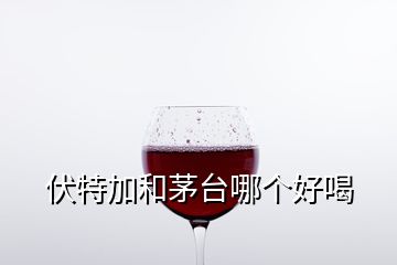 伏特加和茅臺哪個好喝