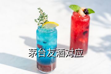 茅臺(tái)友酒對(duì)應(yīng)