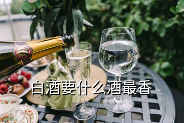 白酒要什么酒最香