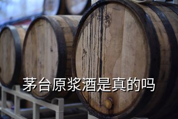 茅臺原漿酒是真的嗎