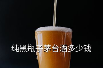 純黑瓶子茅臺酒多少錢