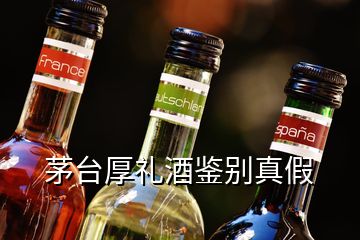 茅臺厚禮酒鑒別真假