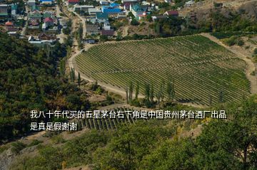 我八十年代買的五星茅臺(tái)右下角是中國(guó)貴州茅臺(tái)酒廠出品是真是假謝謝