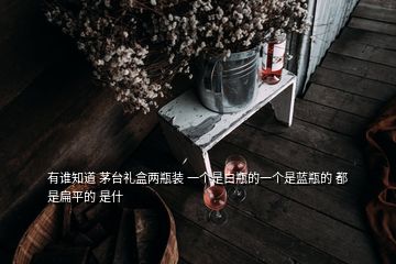 有誰知道 茅臺禮盒兩瓶裝 一個是白瓶的一個是藍(lán)瓶的 都是扁平的 是什