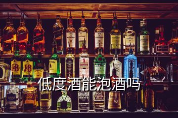 低度酒能泡酒嗎