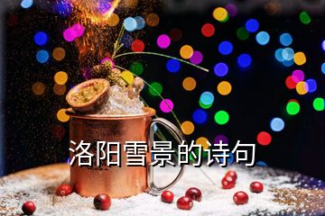 洛陽雪景的詩句